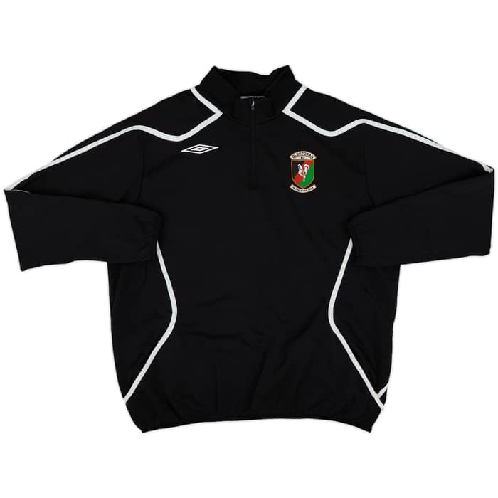 2007-08 Glentoran Umbro 1/4 Zip Drill Top - 6/10 - (XXL)