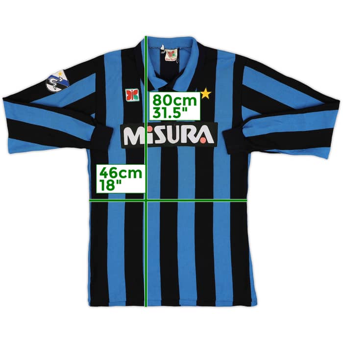 1983-86 Inter Milan Home L/S Shirt - 9/10 - (L)