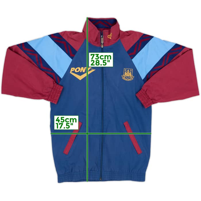 1995-97 West Ham Pony Track Jacket - 8/10 - (M.Boys)