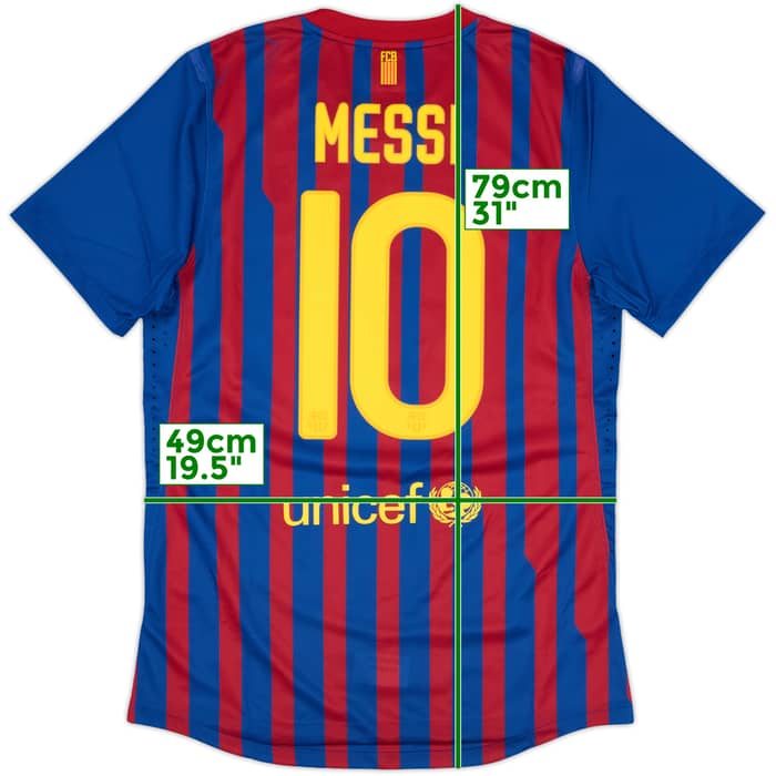2011-12 Barcelona Player Issue Home Shirt Messi #10 - 7/10 - (M)