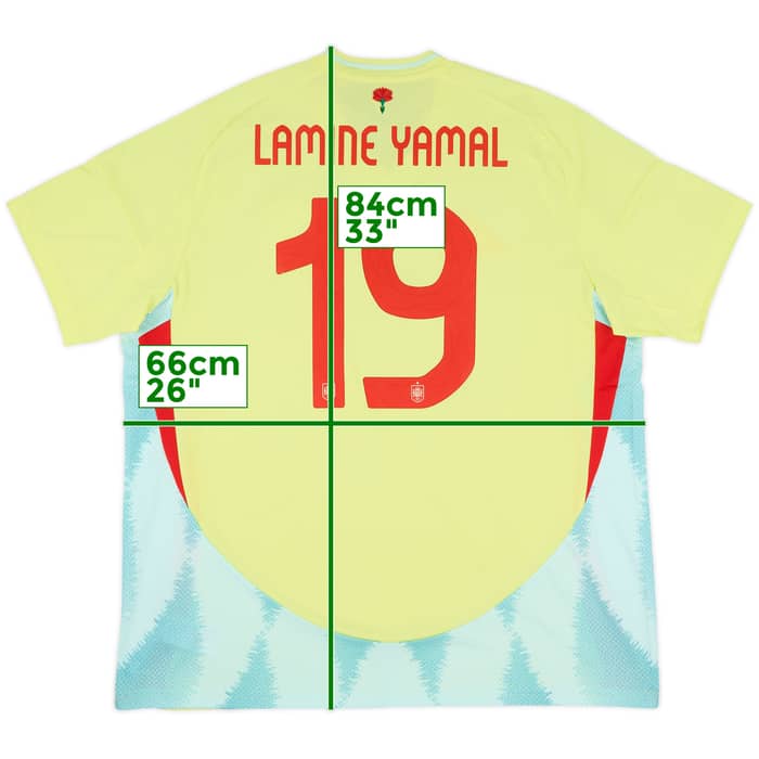 2024-25 Spain Away Shirt Lamine Yamal #19 (XXL)