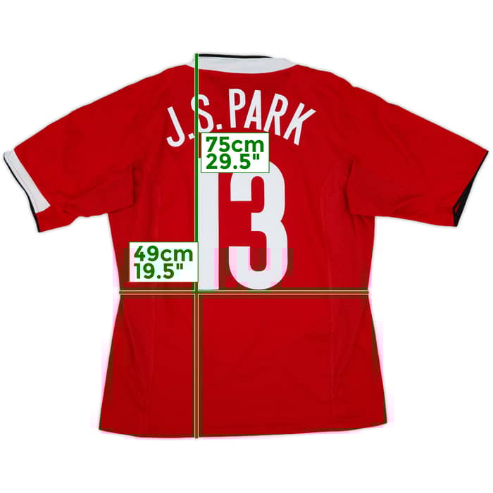 2004-06 Manchester United Home Shirt J.S.Park #13 - 9/10 - (L)
