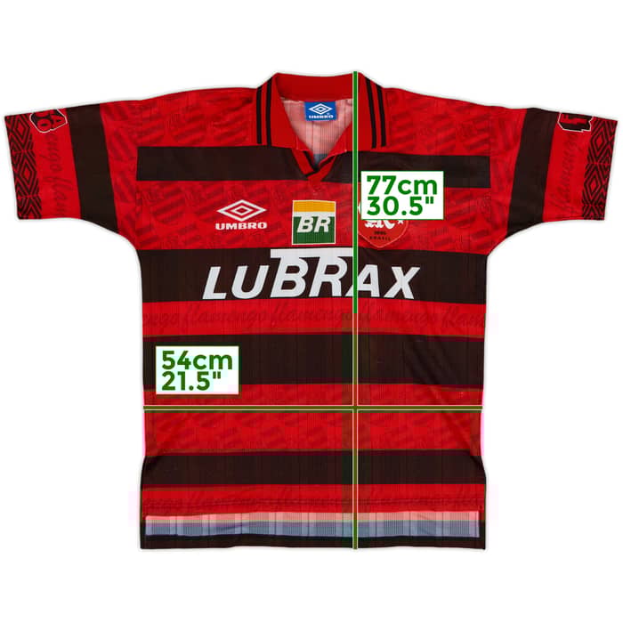 1995-96 Flamengo Centenary Home Shirt - 8/10 - (L)