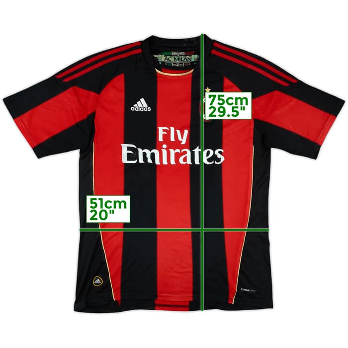2010-11 AC Milan Home Shirt - 5/10 - (M)