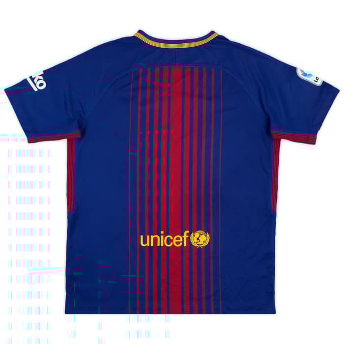 2018-19 Barcelona Home Shirt - 8/10 - (XL.Boys)