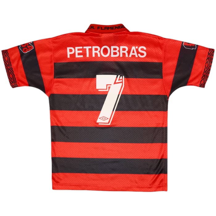 1994-95 Flamengo Centenary Home Shirt #7 - 8/10 - (M)