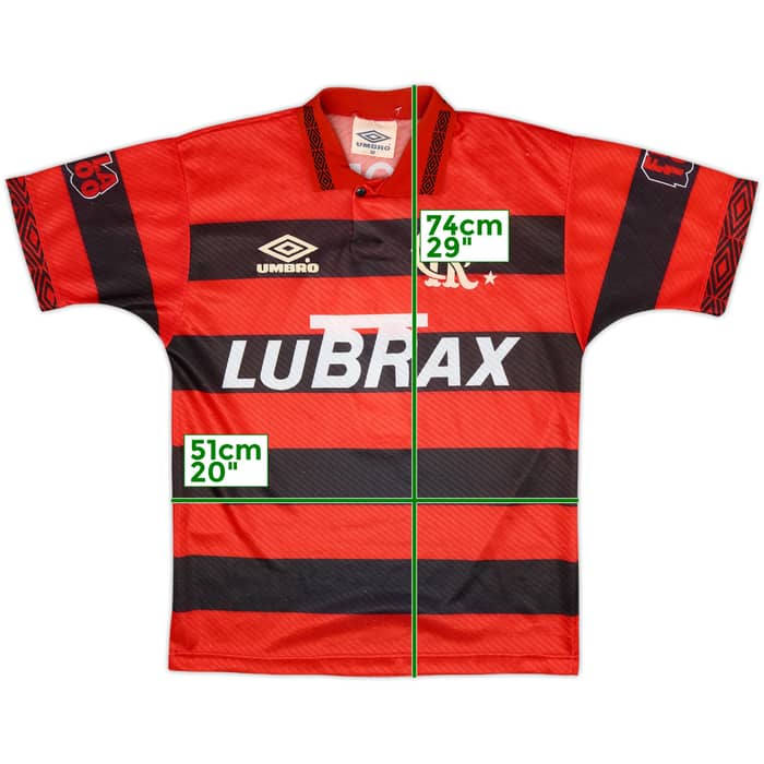 1994-95 Flamengo Centenary Home Shirt #7 - 8/10 - (M)