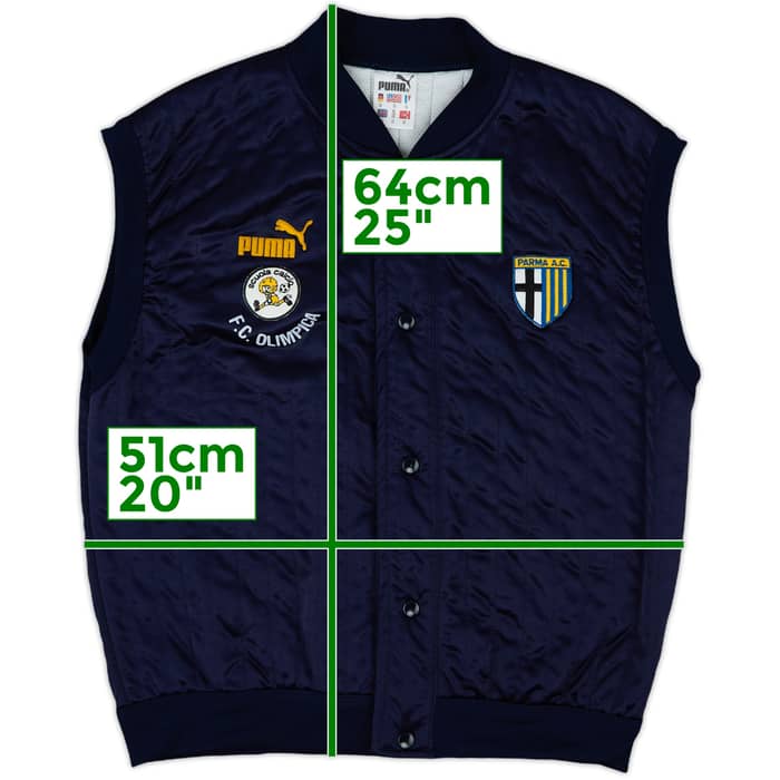 1995-97 Parma Scuola Puma Gilet - 8/10 - (S)