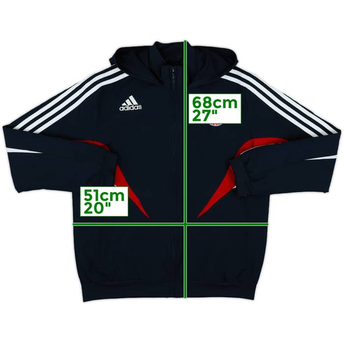2008-09 Bayern Munich adidas Hooded Track Jacket - 8/10 - (L.Boys)