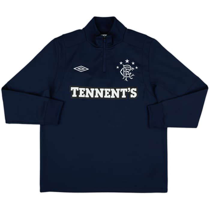 2011-12 Rangers Umbro 1/4 Zip Drill Top - 8/10 - (L)