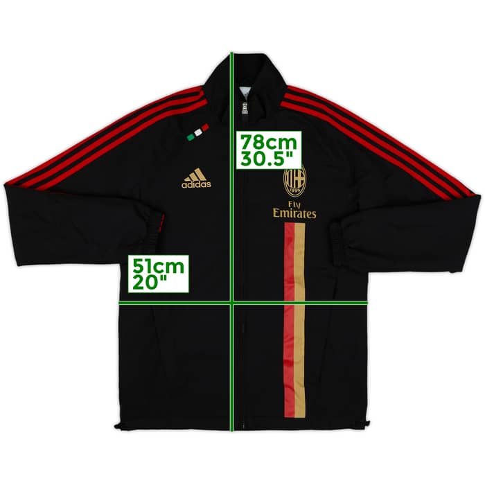 2011-12 AC Milan adidas Track Jacket - 8/10 - (XL)
