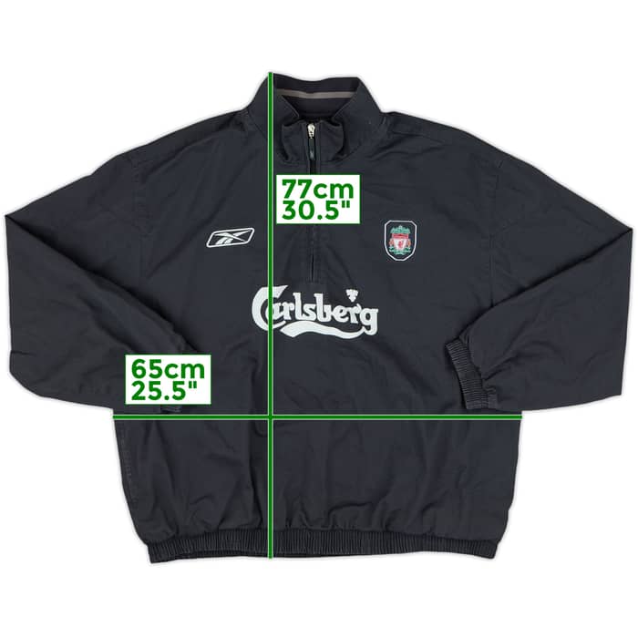 2002-03 Liverpool Reebok 1/4 Zip Drill Top - 8/10 - (XXL)