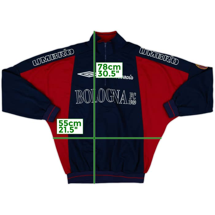 2000-01 Bologna Umbro 1/4 Zip Drill Top - 8/10 - (L)