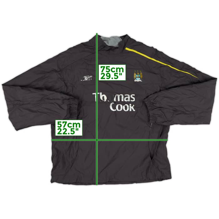 2004-06 Manchester City Reebok 1/4 Zip Drill Top - 4/10 - (L)