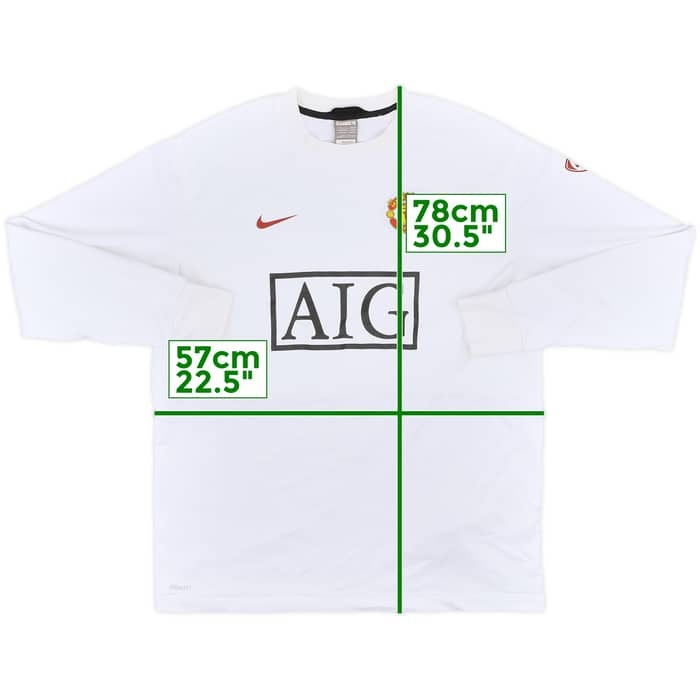 2009-10 Manchester United Nike Sweat Top - 8/10 - (L)