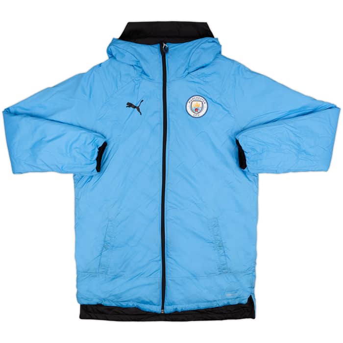 2019-20 Manchester City Puma Reversible Padded Bench Coat - 10/10 - (XL)