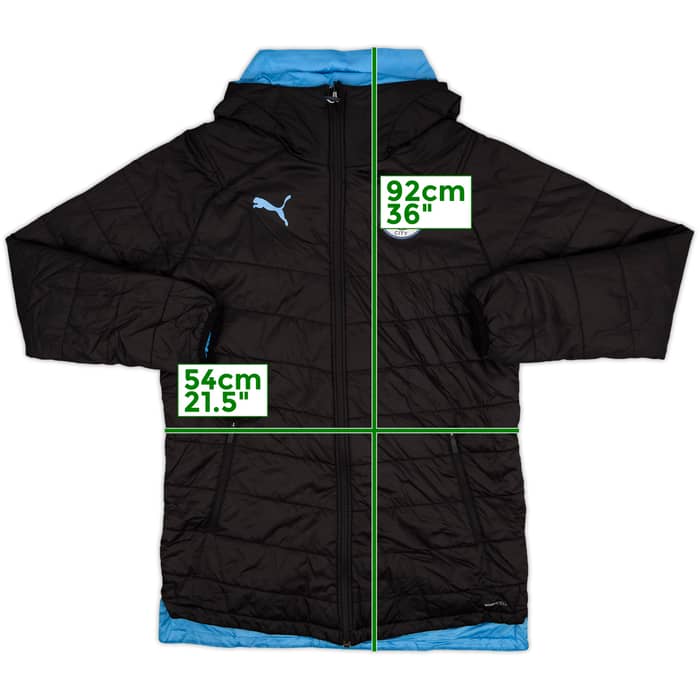 2019-20 Manchester City Puma Reversible Padded Bench Coat - 10/10 - (XL)