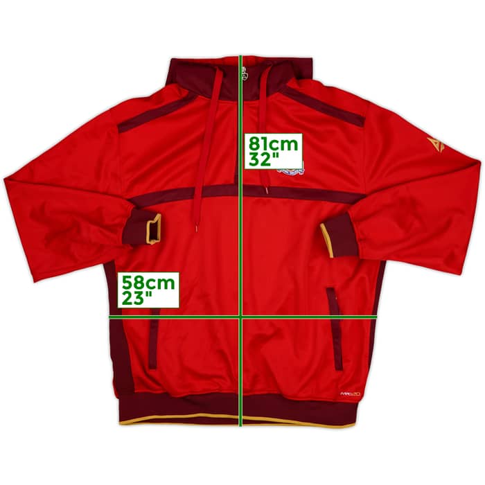 2012-14 Crystal Palace Avec 1/4 Zip Hooded Track Jacket - 10/10 - (XXL)