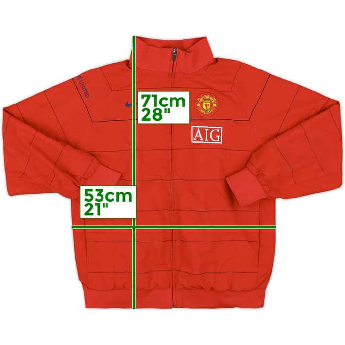 2008-09 Manchester United Nike Track Jacket - 8/10 - (XL.Boys)