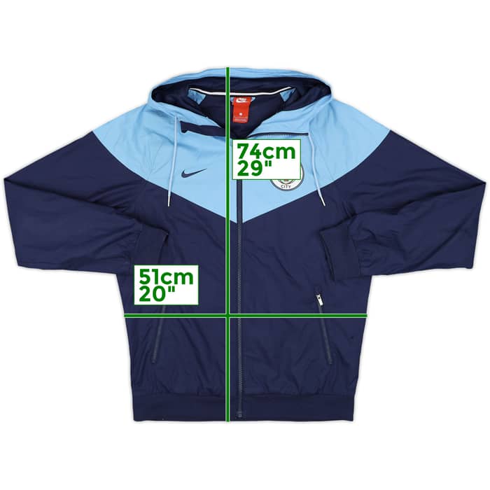 2017-18 Manchester City Hooded Nike Track Jacket - 8/10 - (S)