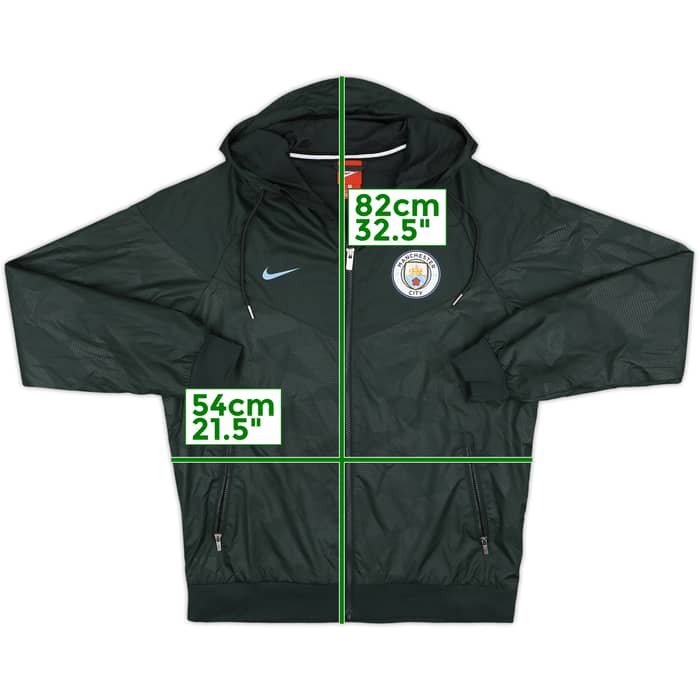 2017-18 Manchester City Nike Hooded Track Jacket - 8/10 - (M)