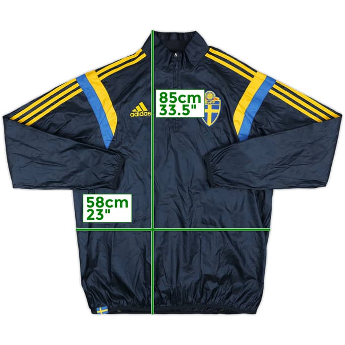 2013-14 Sweden adidas 1/4 Zip Training Top - 8/10 - (L)