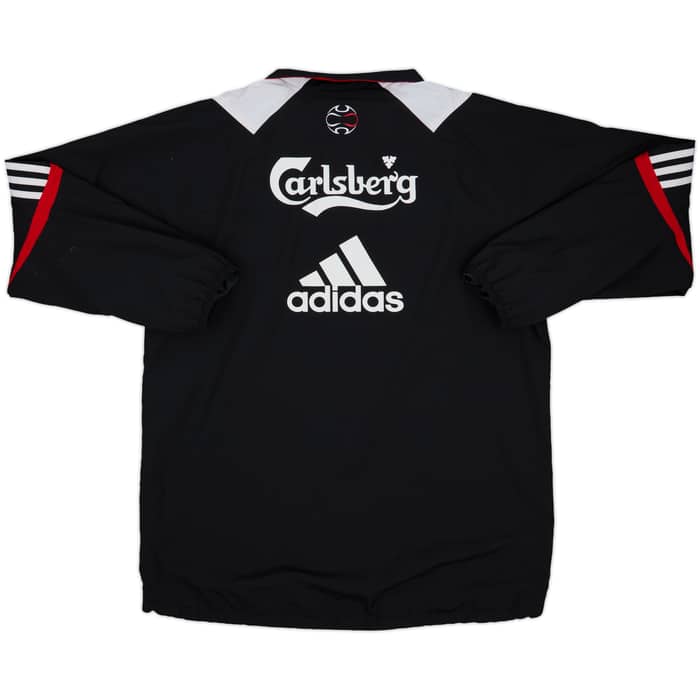 2007-08 Liverpool adidas 1/4 Zip Track Jacket - 9/10 - (L)