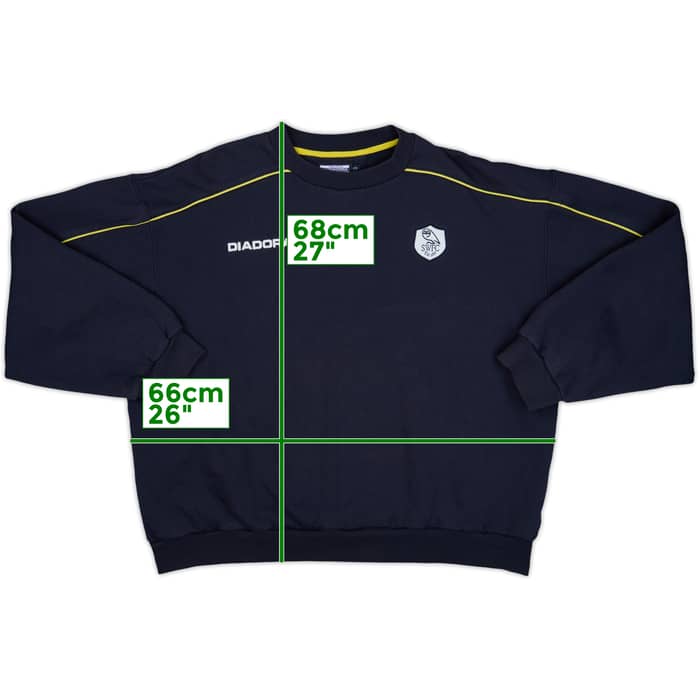 2001-02 Sheffield Wednesday Diadora Sweat Top - 8/10 - (XXL)