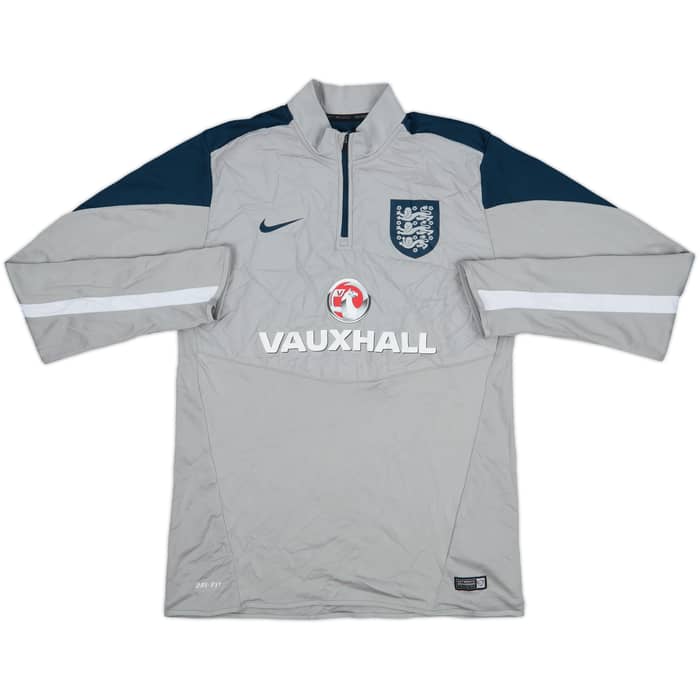 2014-16 England Nike 1/4 Zip Drill Top - 9/10 - (M)