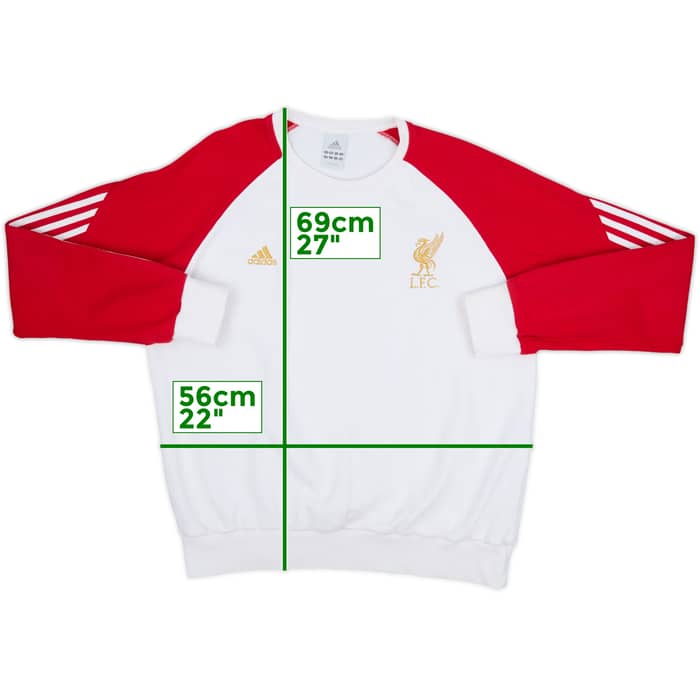 2007-08 Liverpool adidas Sweat Top - 8/10 - (L)