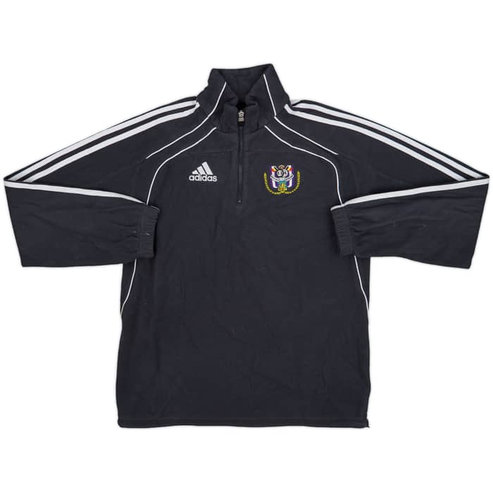 2010-11 Anderlecht adidas 1/4 Zip Fleece Track Jacket - 7/10 - (S/M)