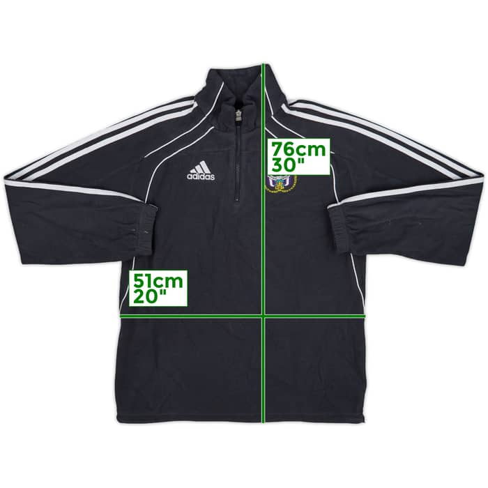 2010-11 Anderlecht adidas 1/4 Zip Fleece Track Jacket - 7/10 - (S/M)