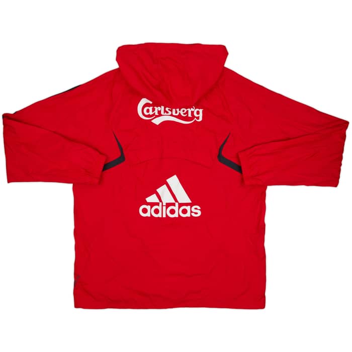 2009-10 Liverpool adidas Hooded Rain Jacket - 9/10 - (M/L)