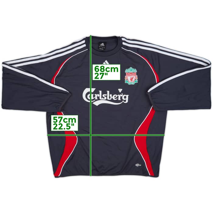 2006-07 Liverpool adidas Sweat Top - 9/10 - (L)