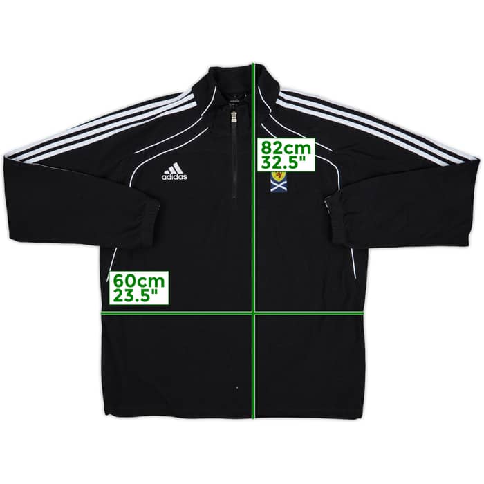 2010-12 Scotland adidas 1/4 Zip Fleece Track Jacket - 9/10 - (L/XL)
