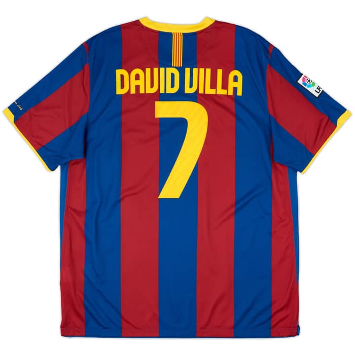 2010-11 Barcelona Home Shirt David Villa #7 - 9/10 - (XXL)