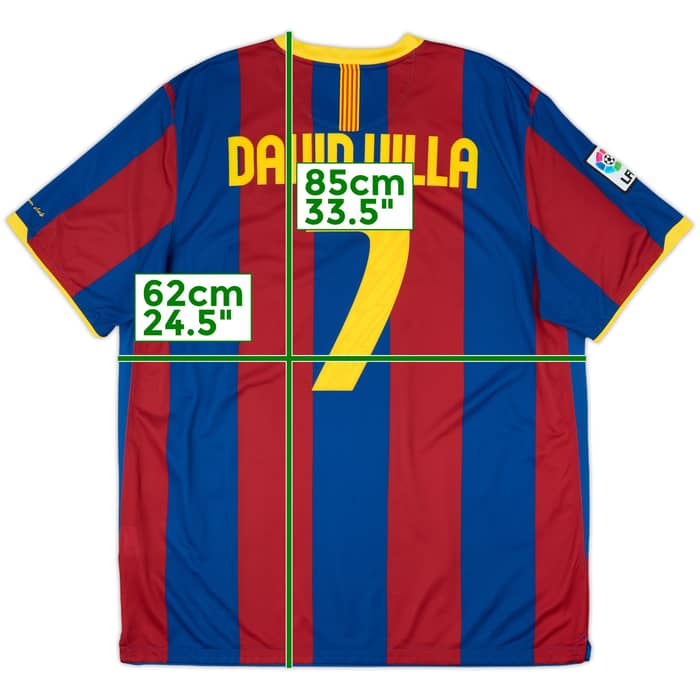 2010-11 Barcelona Home Shirt David Villa #7 - 9/10 - (XXL)