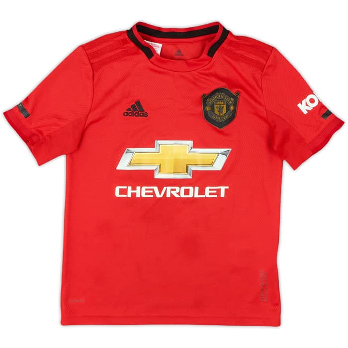 2019-20 Manchester United Home Shirt B.Fernandes #18 - 8/10 - (S.Boys)