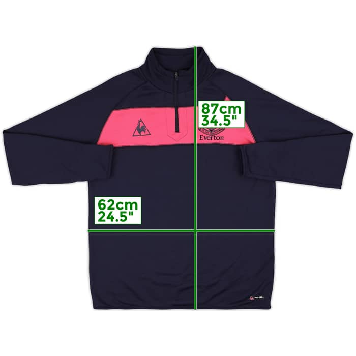 2009-10 Everton Le Coq Sportif 1/4 Zip Drill Top - 9/10 - (L)