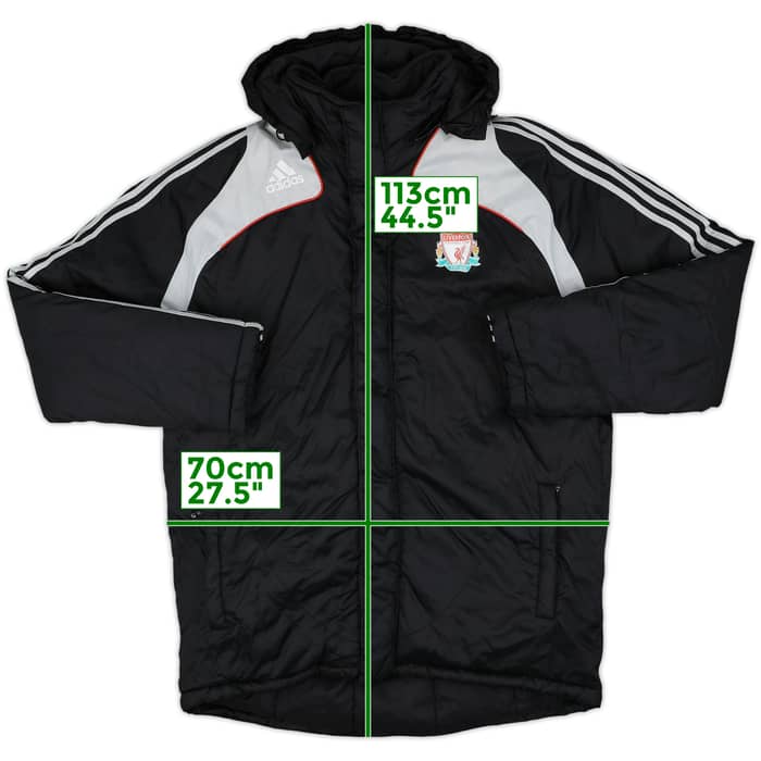 2008-09 Liverpool adidas Padded Bench Coat - 9/10 - (L/XL)