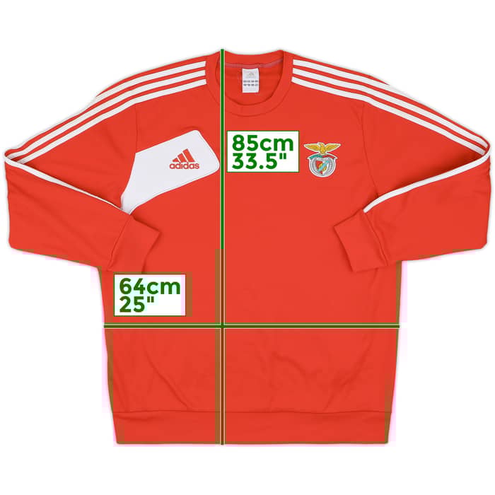 2012-13 Benfica adidas Sweat Top - 8/10 - (XL/XXL)