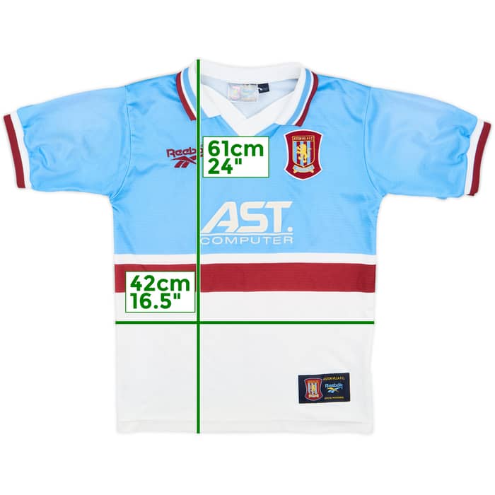 1997-98 Aston Villa Away Shirt - 8/10 - (XL.Boys)
