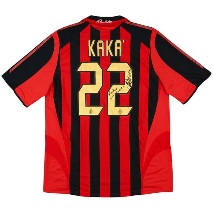 2005-06 AC Milan Signed Home Shirt Kaka #22 - 8/10 - (L)