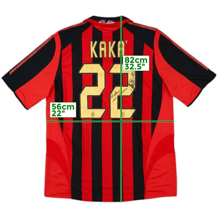 2005-06 AC Milan Signed Home Shirt Kaka #22 - 8/10 - (L)