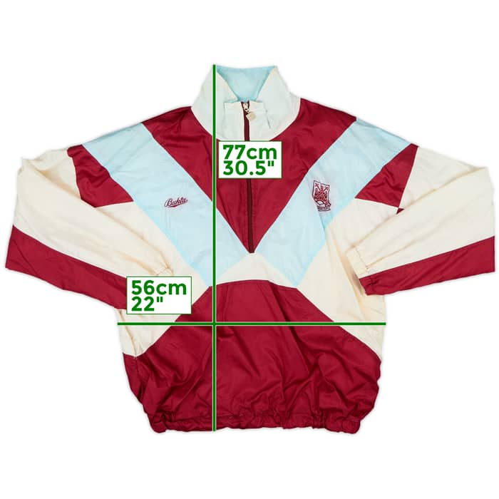 1992-93 West Ham Bukta Track Jacket - 8/10 - (L)