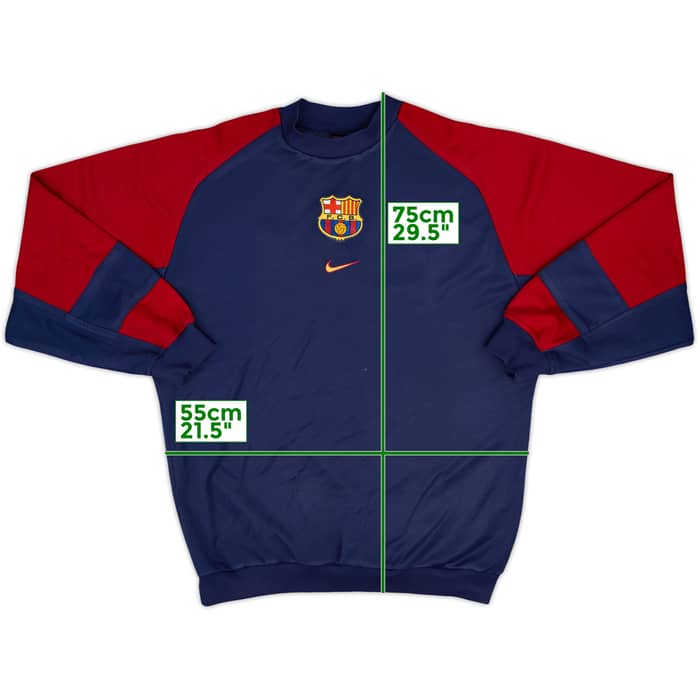 1999-00 Barcelona Nike Sweat Top - 8/10 - (M)