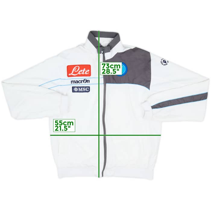 2011-12 Napoli Macron Track Jacket - 8/10 - (L)