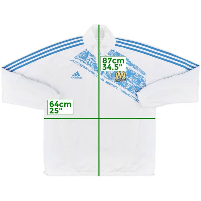 2011-12 Marseille adidas Track Jacket - 9/10 - (XL)