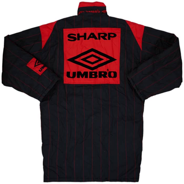 1994-95 Manchester United Umbro Padded Bench Coat - 8/10 - (S)