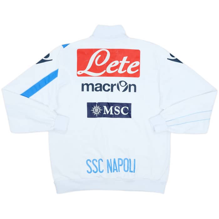 2013-14 Napoli Macron 1/4 Zip Training Top - 5/10 - (L)